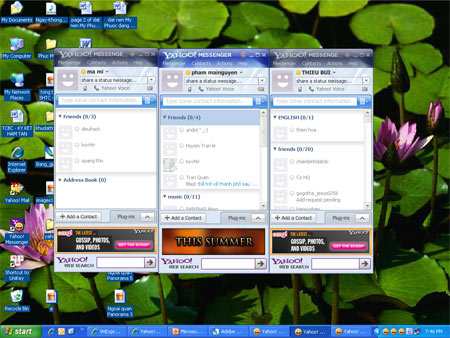 Chat Yahoo Messenger cùng lúc nhiều nick